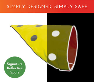Spot the Dog Reflective Bandana - Reversible Orange/Yellow