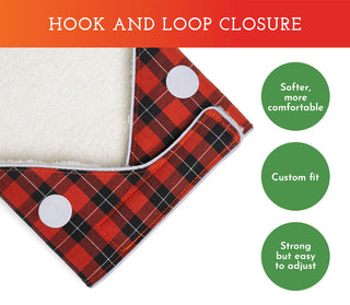 Spot the Dog Cozy Fleece Bandana - Red Plaid
