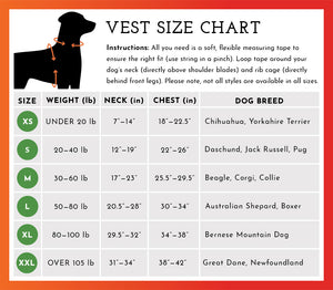 Spot the Dog Reflective Vest - Reversible Orange/Red Plaid